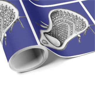 Cadeau Papier d'emballage bleu Sports de Crosse