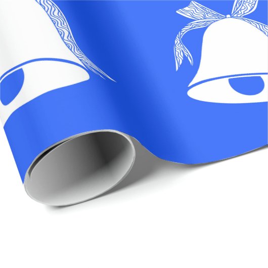 Cadeau Papier d'emballage Blue Bell (Coin rond)