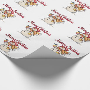 Cadeau Papier d'emballage/Bonhomme de neige