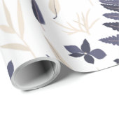 Cadeau Papier d'emballage botanique (Coin rond)