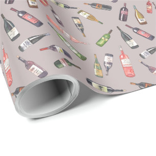 Cadeau Papier d'emballage "bouteilles de vin "