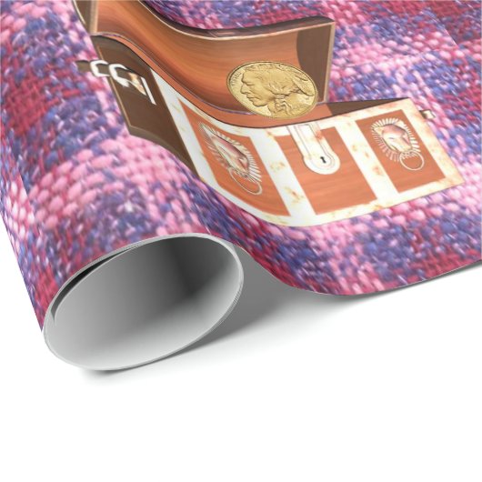 Cadeau Papier d'emballage brillant (Coin rond)