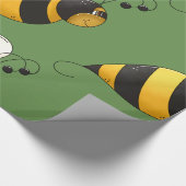 Cadeau Papier d'emballage brillant d'abeille dodue (Coin)