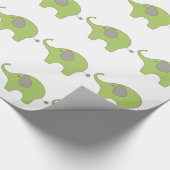Cadeau Papier d'emballage brillant de bébé d'éléphant, 2' (Coin)