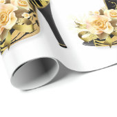 Cadeau Papier d'emballage brillant de chaussure élégante, (Coin rond)