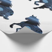 Cadeau Papier d'emballage brillant de chevaux, cheval (Coin)