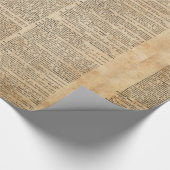 Cadeau Papier d'emballage brillant de conception vintage (Coin)