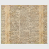 Cadeau Papier d'emballage brillant de conception vintage (Plat)