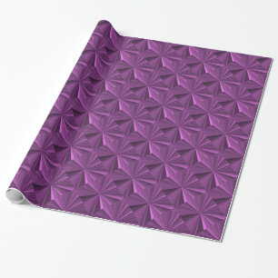 Cadeau Papier d'emballage brillant de diamants magenta
