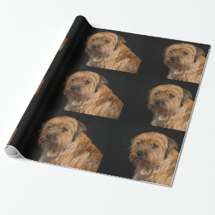 Cadeau Papier d'emballage brillant de Terrier de