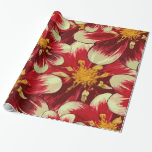 Cadeau Papier d'emballage brillant, floral
