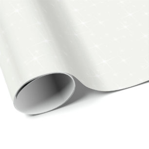 Cadeau Papier d'emballage brillant HAMbWG - Étoilé crème/