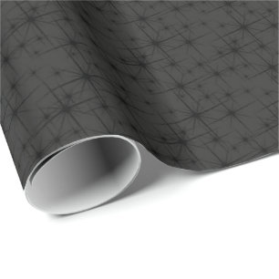 Cadeau Papier d'emballage brillant HAMbWG - Étoilé noir