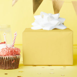 Cadeau Papier d'emballage brillant jaune royal