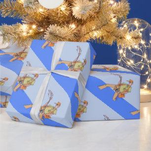 Cadeau Papier d'emballage brillant pêcheur