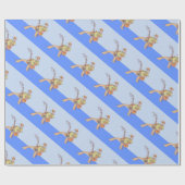 Cadeau Papier d'emballage brillant pêcheur (Plat)