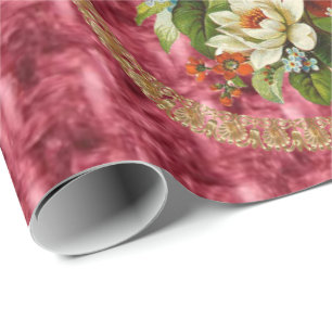 Cadeau Papier d'emballage brillant victorien