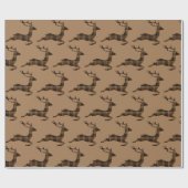 Cadeau Papier d'emballage Brown pour cerf plaqué (Plat)