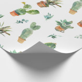 Cadeau Papier d'emballage Cactus (Coin)