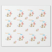Cadeau Papier d'emballage Cake Poussin Mignon (Plat)