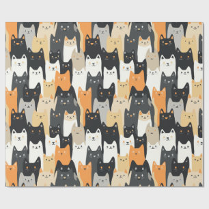 Cadeau Papier d'emballage Camouflage pour chat Kitty Cat-
