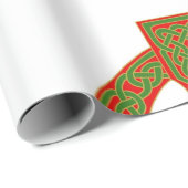 Cadeau Papier d'emballage céleste de Noël (Coin rond)