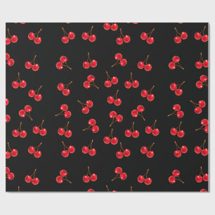 Cadeau papier d'emballage cerise vif