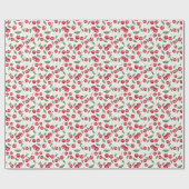 Cadeau Papier d'emballage Cerises (Plat)