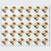 Cadeau Papier d'emballage champignon (Plat)