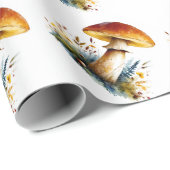Cadeau Papier d'emballage champignon (Coin rond)