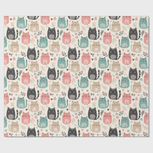 Cadeau Papier d'emballage chat