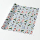 Cadeau Papier d'emballage Chaussettes de Noël (Déroulé)