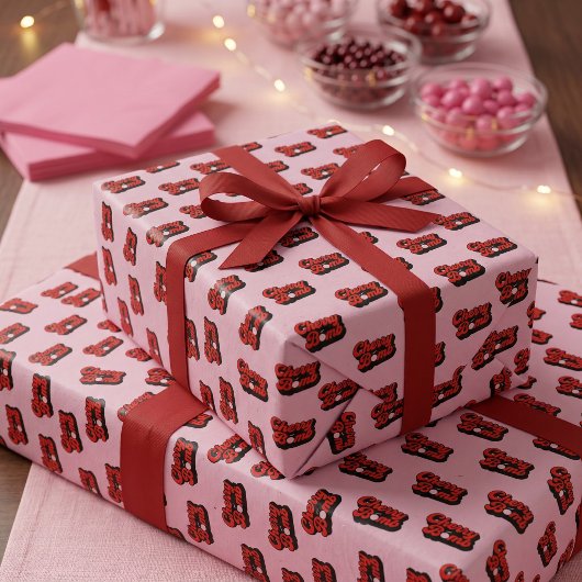 Cadeau Papier d'emballage Cherry Bomb