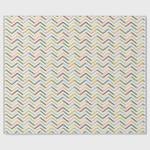 Cadeau Papier d'emballage Chevron MultiColor (Plat)