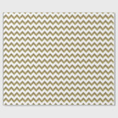 Cadeau Papier d'emballage chic de motif de zigzag (Plat)