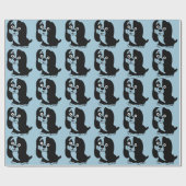 Cadeau Papier d'emballage Chiot (Plat)