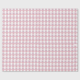 Cadeau Papier d'emballage Chouette Rose Mignon