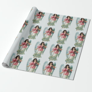 Cadeau Papier d'emballage chrétien d'ange