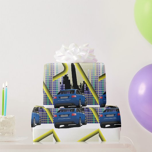Cadeau Papier d'emballage City Scene