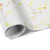 Cadeau Papier d'emballage coeurs (Coin rond)