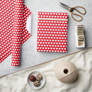 Cadeau Papier d'emballage coeurs de la Saint-Valentin