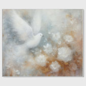 Cadeau Papier d'emballage Colombe de mariage (Plat)