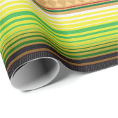 Cadeau Papier d'emballage coloré de couverture mexicaine (Coin rond)