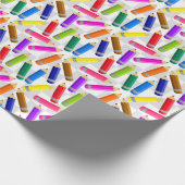 Cadeau Papier d'emballage coloré de crayons (Coin)