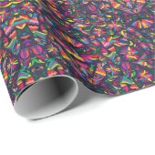 Cadeau Papier d'emballage coloré d'Otomi (Coin rond)