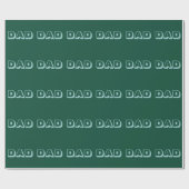 Cadeau Papier d'emballage coloré par vert (Plat)