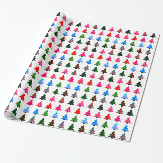 Cadeau Papier d'emballage coloré pour sapin de Noël