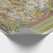 Papier d'emballage Constellation vintage