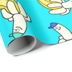 Cadeau Papier d'emballage Cool Bananas