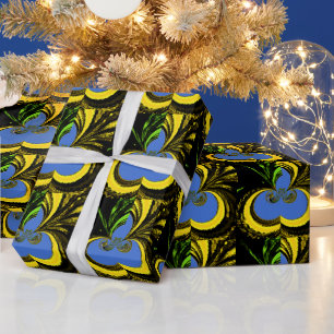 Cadeau Papier d'emballage cool or personnalisé Design ble